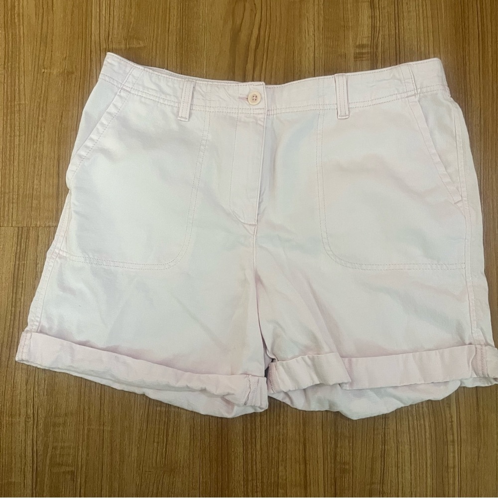 ***SOLD**Talbots Light Pink Roll-Cuff Bermuda Shorts